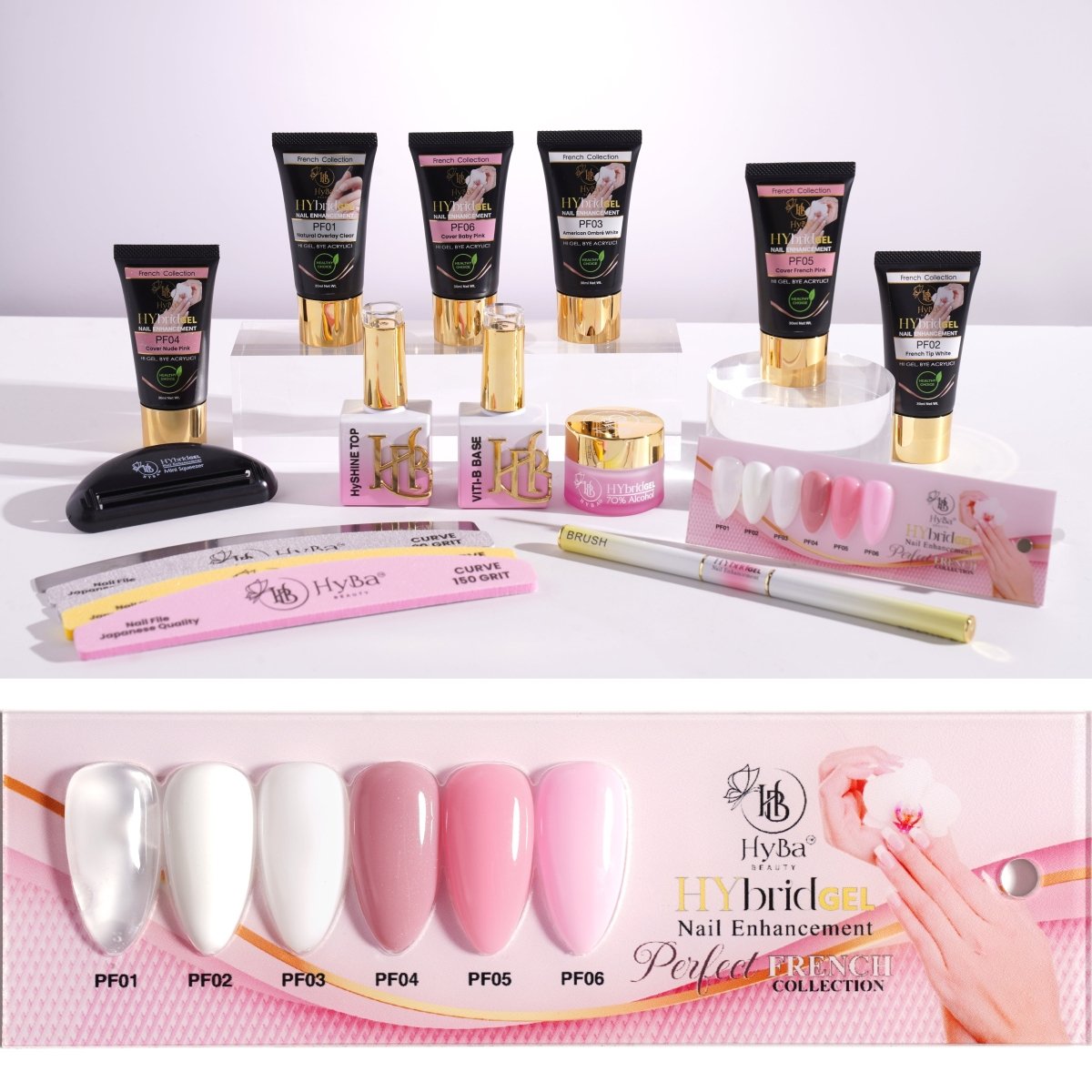 #1 PERFECT FRENCH Starter Kit Box Set - HyGEL® Hybrid Gel Nail System