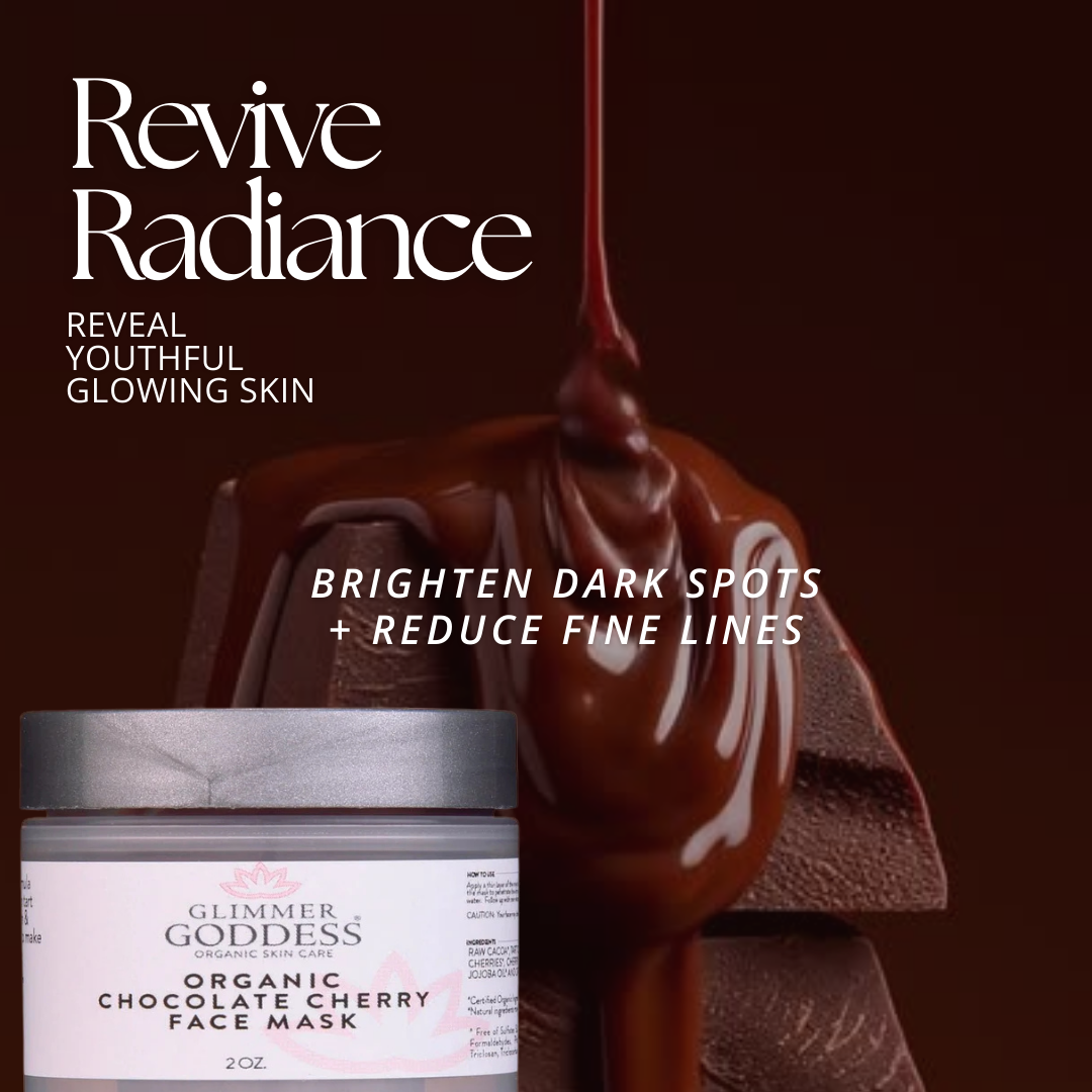 Organic Chocolate Cherry Face Mask – Antioxidant Anti-Aging Mask for Radiant, Youthful Skin
