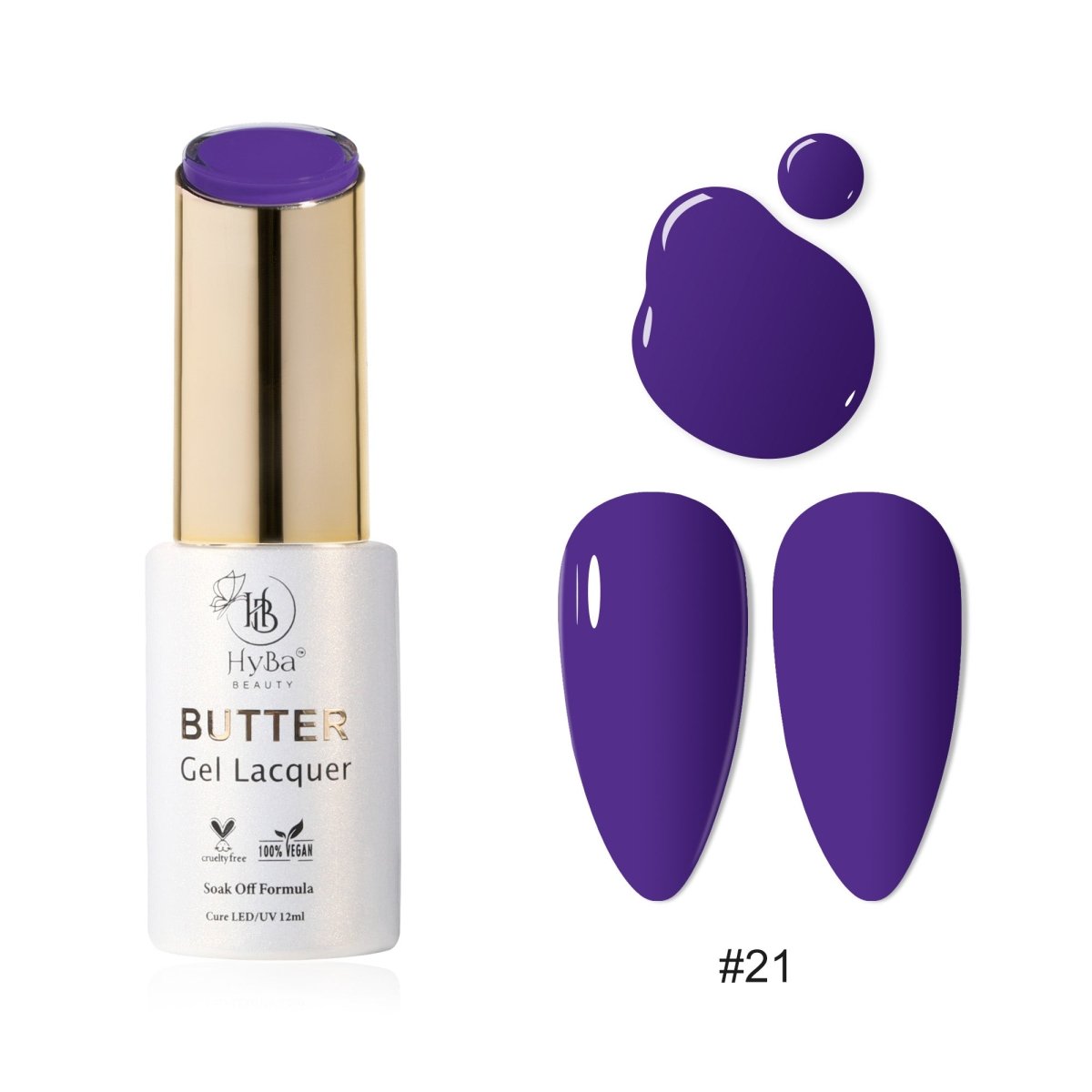 BUTTER Gel Polish SERIES Collection 3 (Colors #021-#030) - Free Top & Base