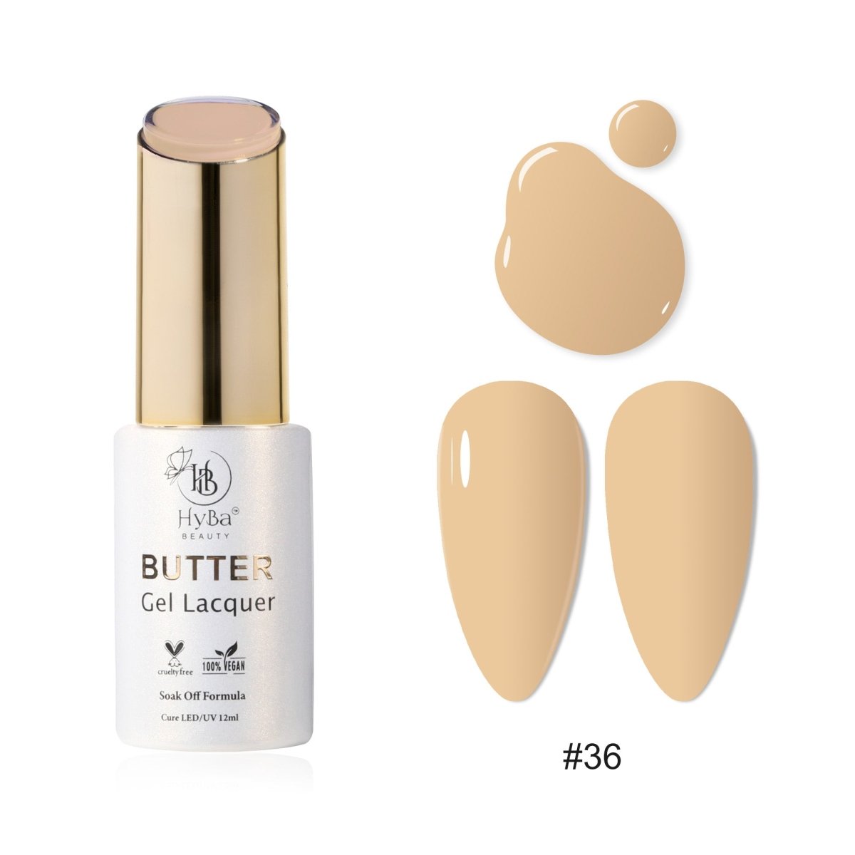 BUTTER Gel Polish SERIES Collection 4 (Colors #031-#040) - Free Top & Base