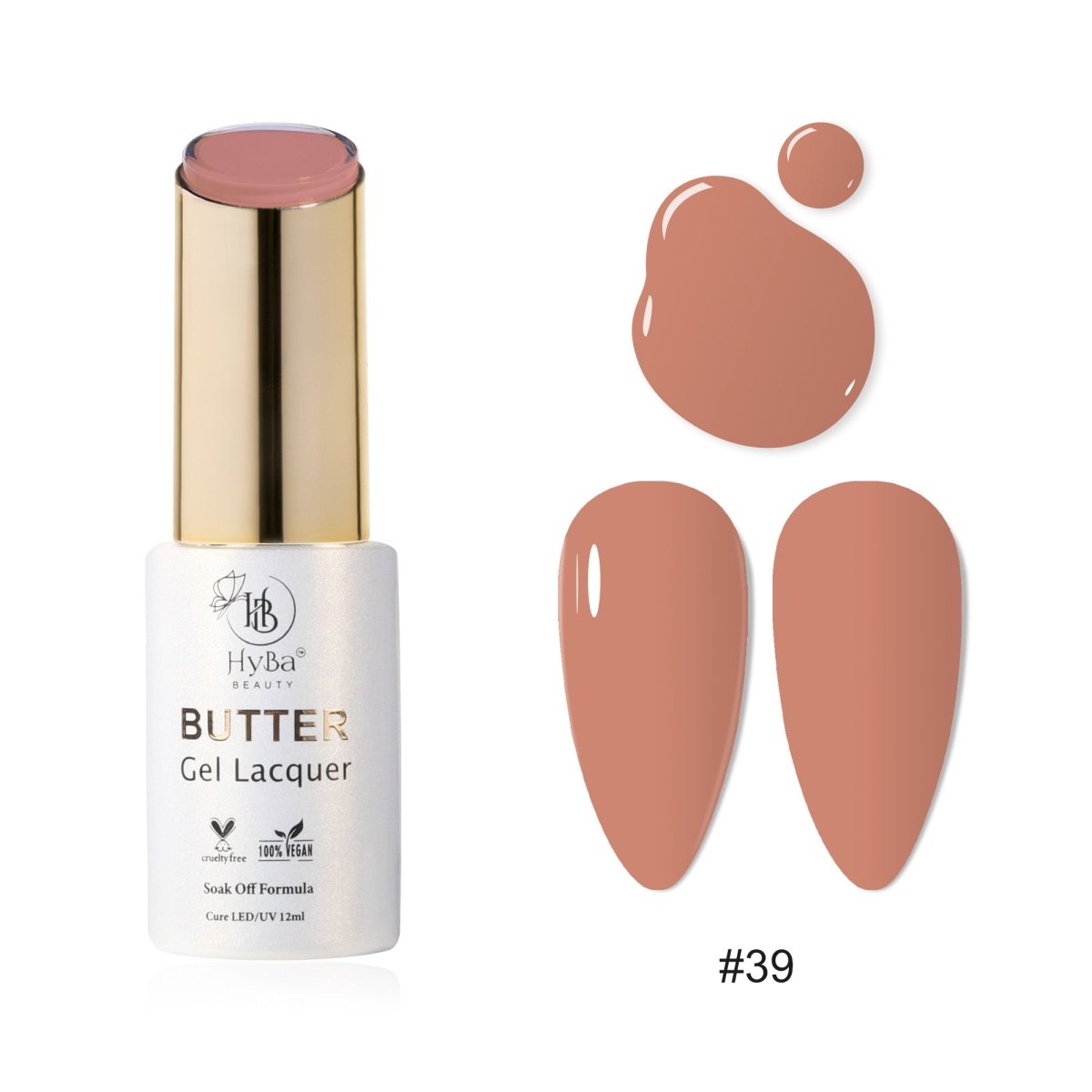 BUTTER Gel Polish SERIES Collection 4 (Colors #031-#040) - Free Top & Base