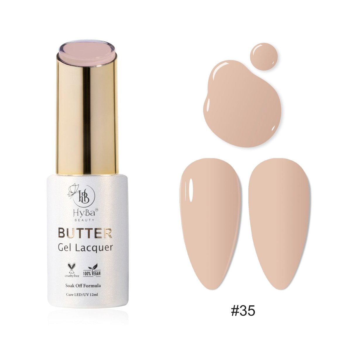 BUTTER Gel Polish SERIES Collection 4 (Colors #031-#040) - Free Top & Base